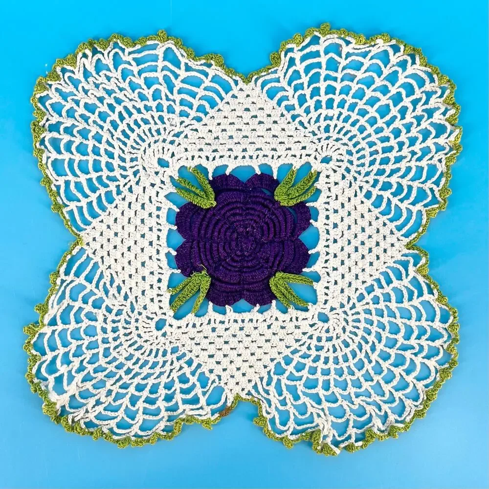 70s Crochet Doily Cottage 1970s Vintage